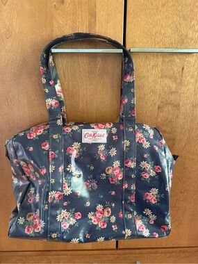 Cath Kidston Navy Floral Coated Canvas Tote